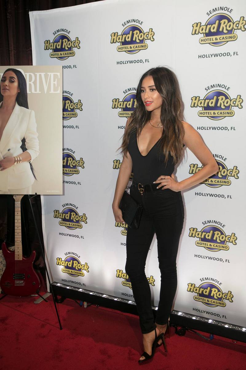 Shay Mitchell of ‘Pretty Little Liars’, celebrates her cover of Ocean Drive Magazine looking smashing at Kuro at the Seminole Hard Rock Hotel & Casino