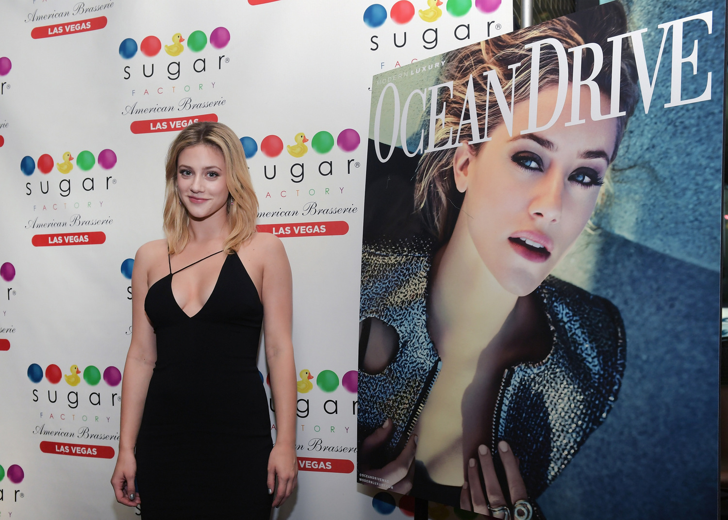 Ocean Drive Magazine Met Sin City to Celebrate February Issue with Lili Reinhart at Sugar Factory Las Vegas