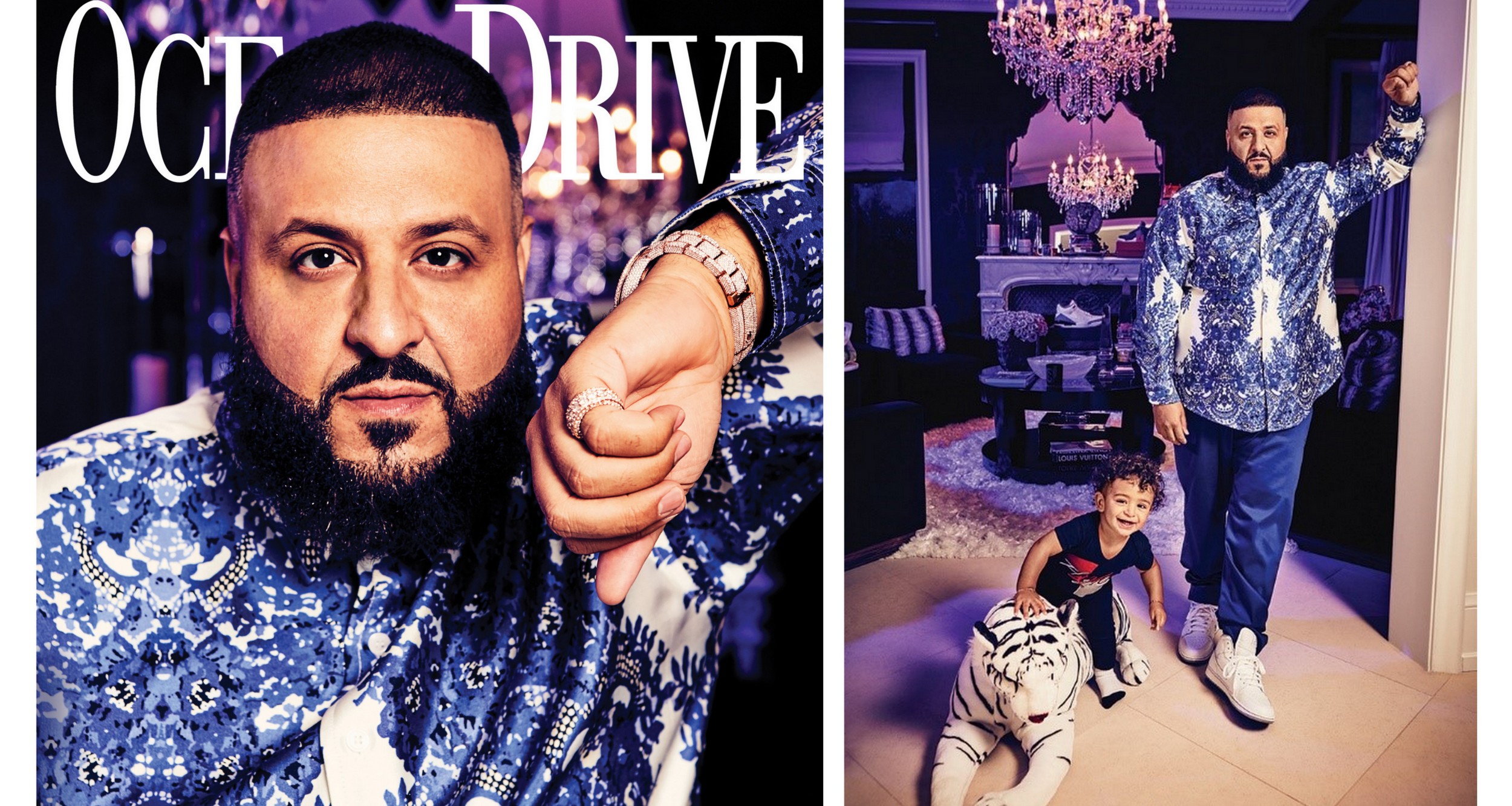 DJ Khaled on the cover of Ocean Drive magazine’s April Issue
