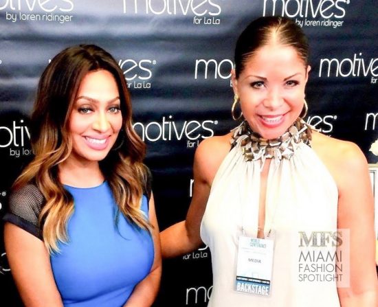 Lala Anthony and Lissette Rondon at Motives Beauty Event. Credit: Frank E Diaz