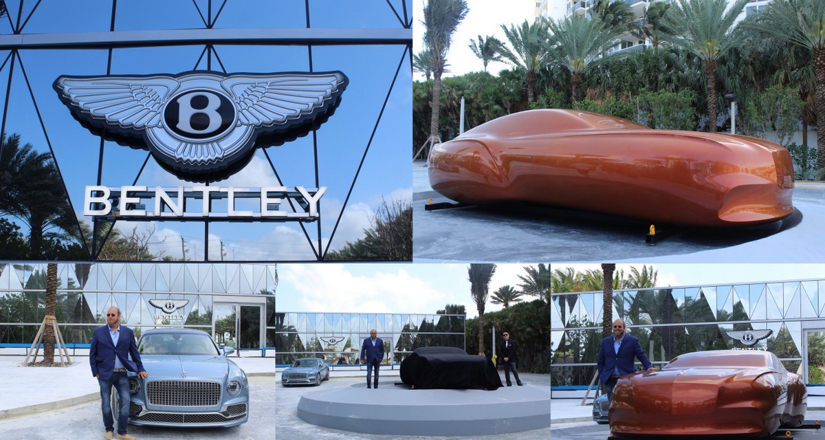 Bentley Motors and Dezer Development unveil first-of-its-kind life-size floating speed form sculpture