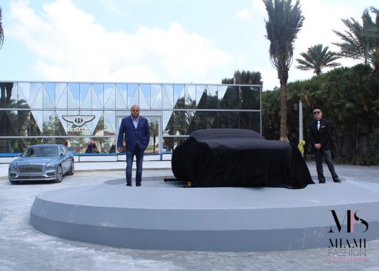 Bentley Motors and Dezer Development unveil floating speed form sculpture