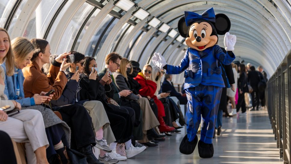 Minnie Mouse wears first-ever pantsuit to Stella McCartney Winter 2022 runway show