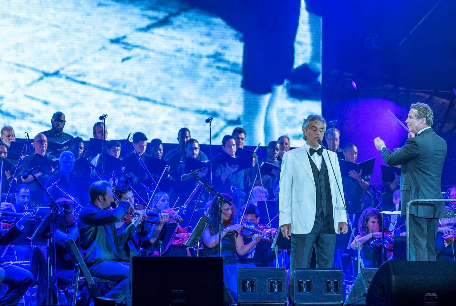 Miami Symphony Orchestra Plays with Andrea Bocelli at 100 Years Anniversary of Miami Beach