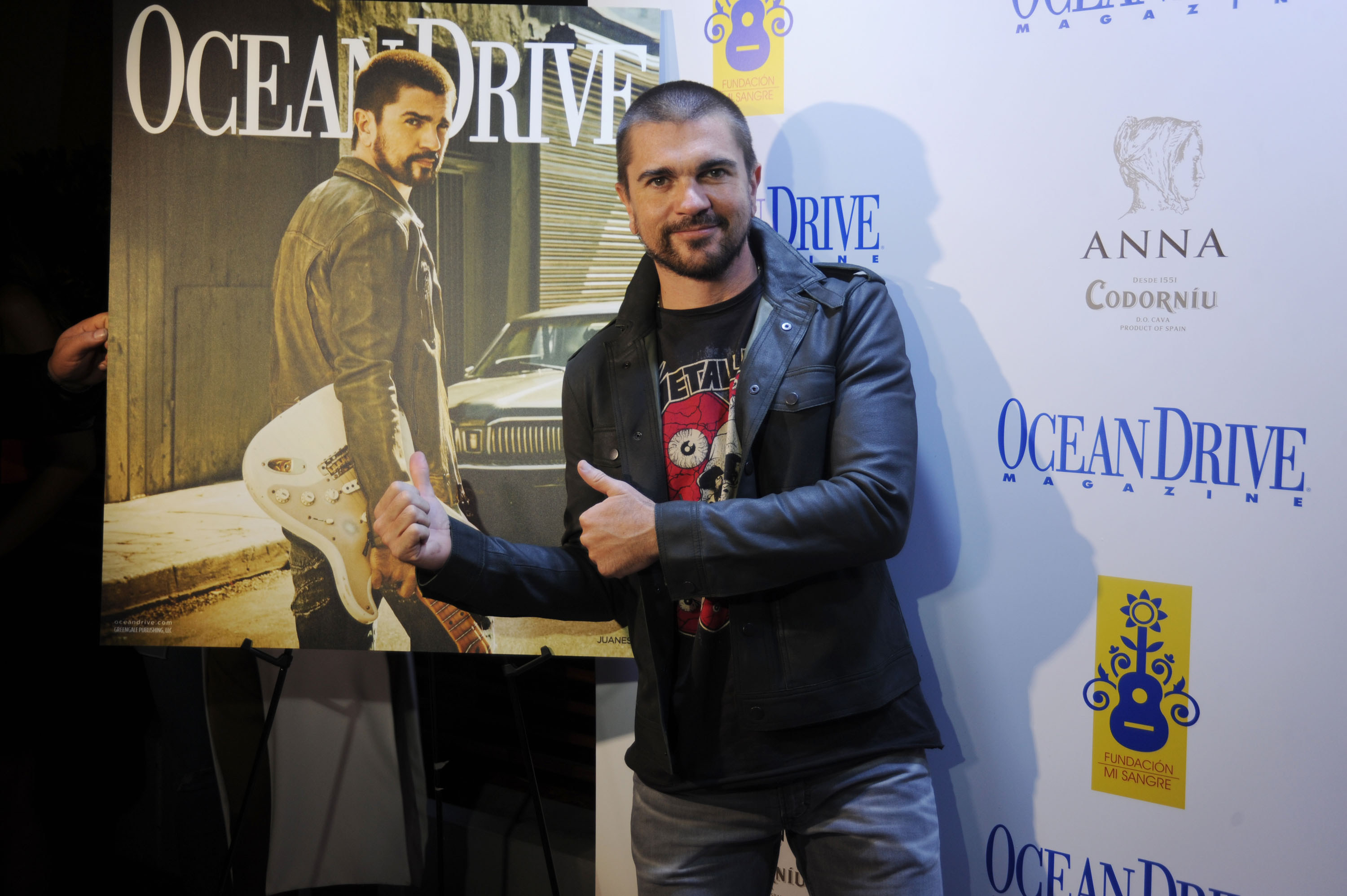 Juanes Celebrated Ocean Drive Magazine Cover Last Night at French 27