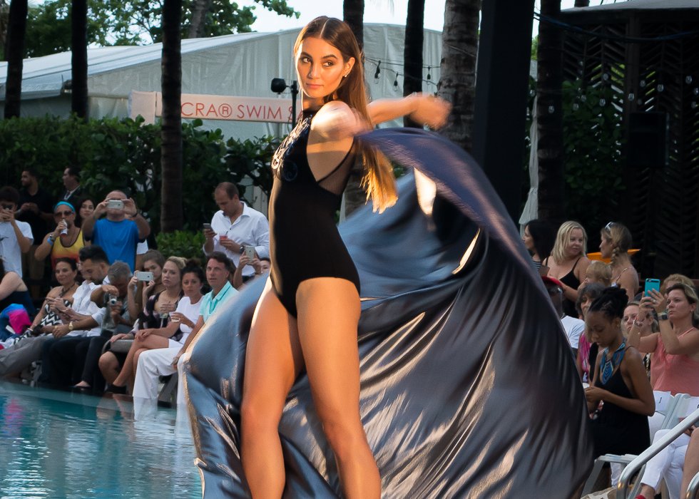Swim Miami: Gottex struck the runway with bold black pieces