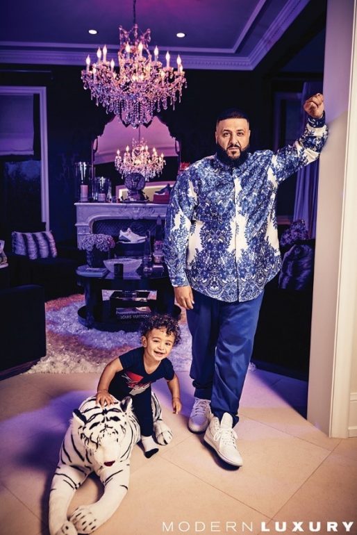 DJ Khaled on the cover of Ocean Drive magazine's April Issue