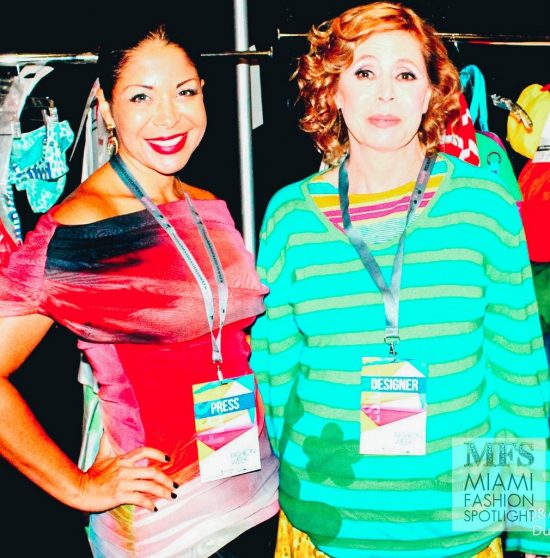 Lissette Rondon and Agatha Ruiz de la Prada at Miami Fashion Week. Credit: Miami Fashion Spotlight| Frank E Diaz