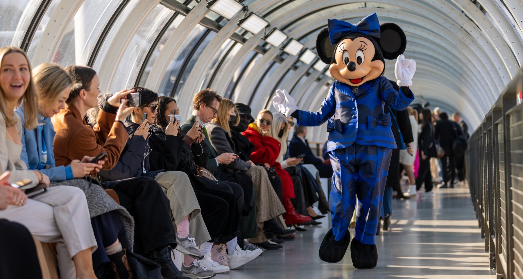 Minnie Mouse wears first-ever pantsuit to Stella McCartney Winter 2022 runway show, celebrating International Women’s Day