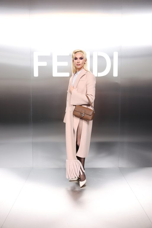 PARIS, FRANCE - JANUARY 25: Miss Fame attends the Fendi Haute Couture Spring/Summer 2024 show as part of Paris Fashion Week  on January 25, 2024 in Paris, France. (Photo by Daniele Venturelli/Getty Images for Fendi)