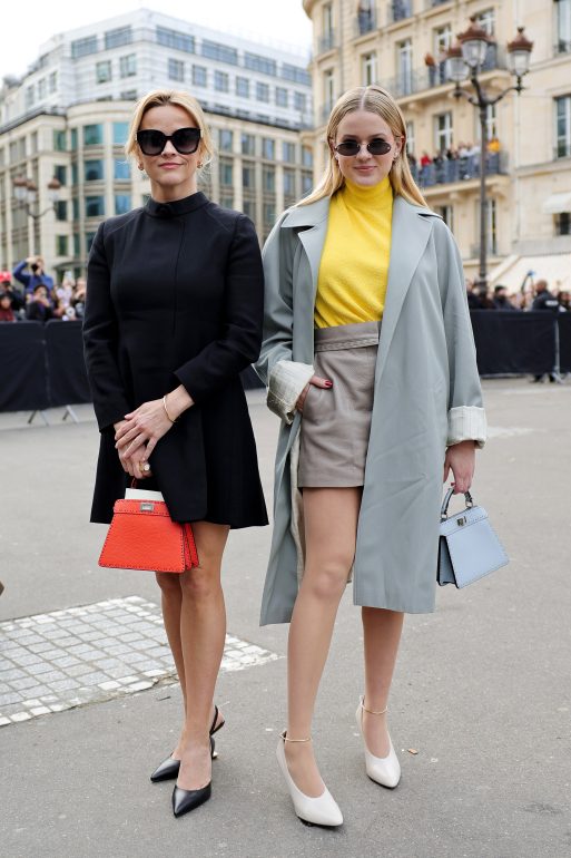 PARIS, FRANCE - JANUARY 25: Ava Philippe and Reese Witherspoon attend the Fendi Haute Couture Spring/Summer 2024 show as part of Paris Fashion Week  on January 25, 2024 in Paris, France. (Photo by Jacopo M. Raule/Getty Images for Fendi).