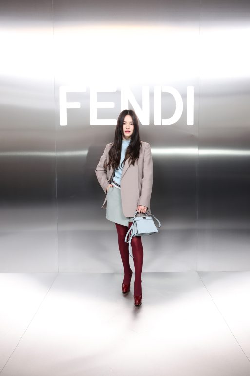 PARIS, FRANCE - JANUARY 25: Song Hye-kyo attends the Fendi Haute Couture Spring/Summer 2024 show as part of Paris Fashion Week  on January 25, 2024 in Paris, France. (Photo by Daniele Venturelli/Getty Images for Fendi)