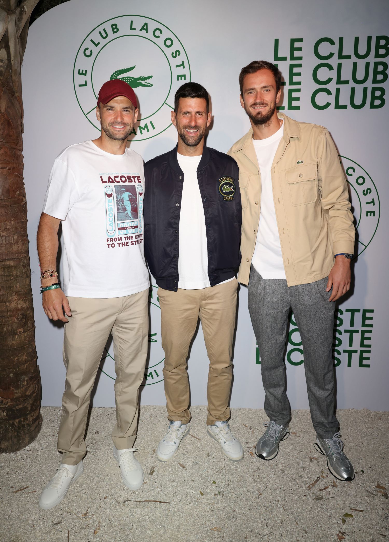 Grigor Dimitrov, Novak Djokovic and Daniil Medvedev | Lacoste Celebrates Sport and Fashion