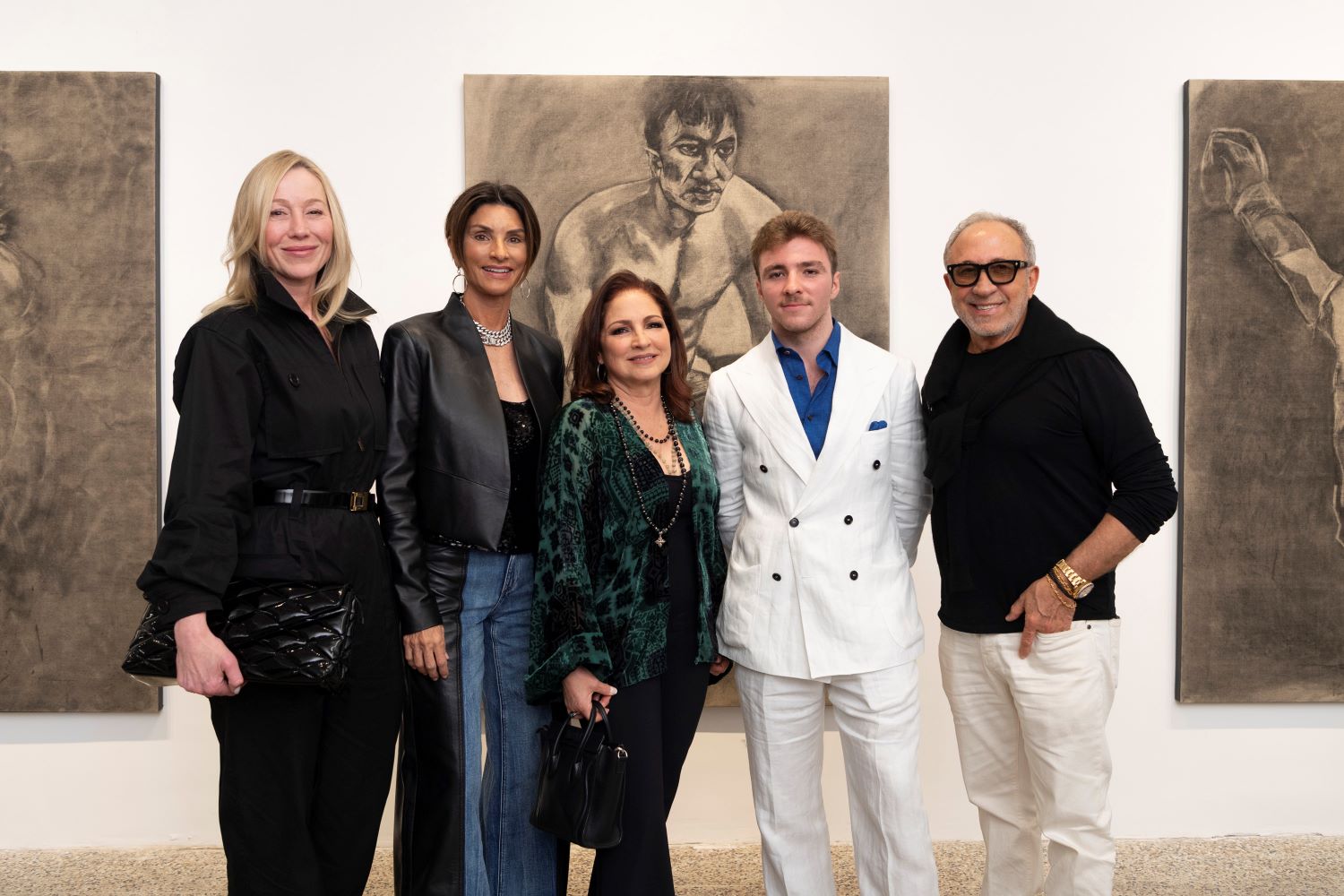 Belinda Stronach, Ingrid Casares, Gloria Estefan, Rocco Ritchie & Emilio Estefan